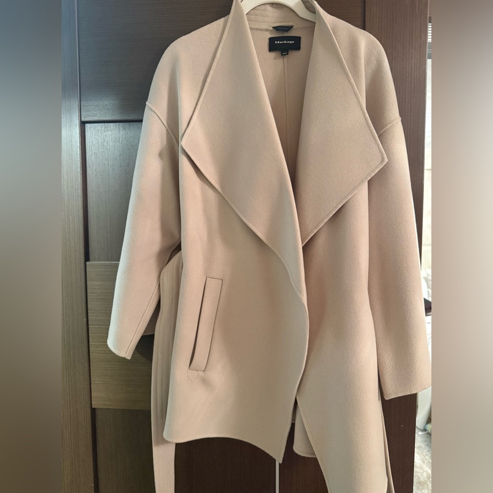 Mackage Light Tan Trench Coat - Picture 4 of 8